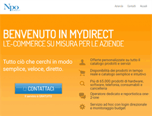 Tablet Screenshot of ecommerce.npodirect.it